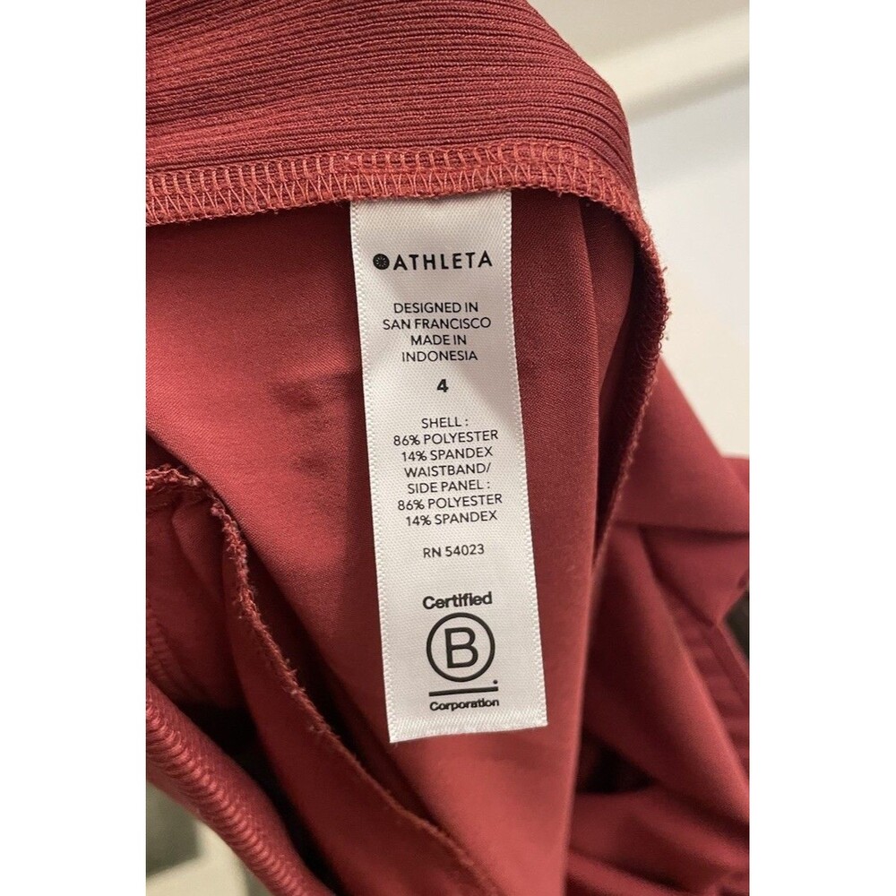 Athleta Size 4 Brooklyn Mid Rise Legacy Ankle Pant Canyon Red - Picture 5 of 7